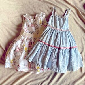 3T Isaac Mizrahi tiered dress and rabbit floral pattern dress Easter dress